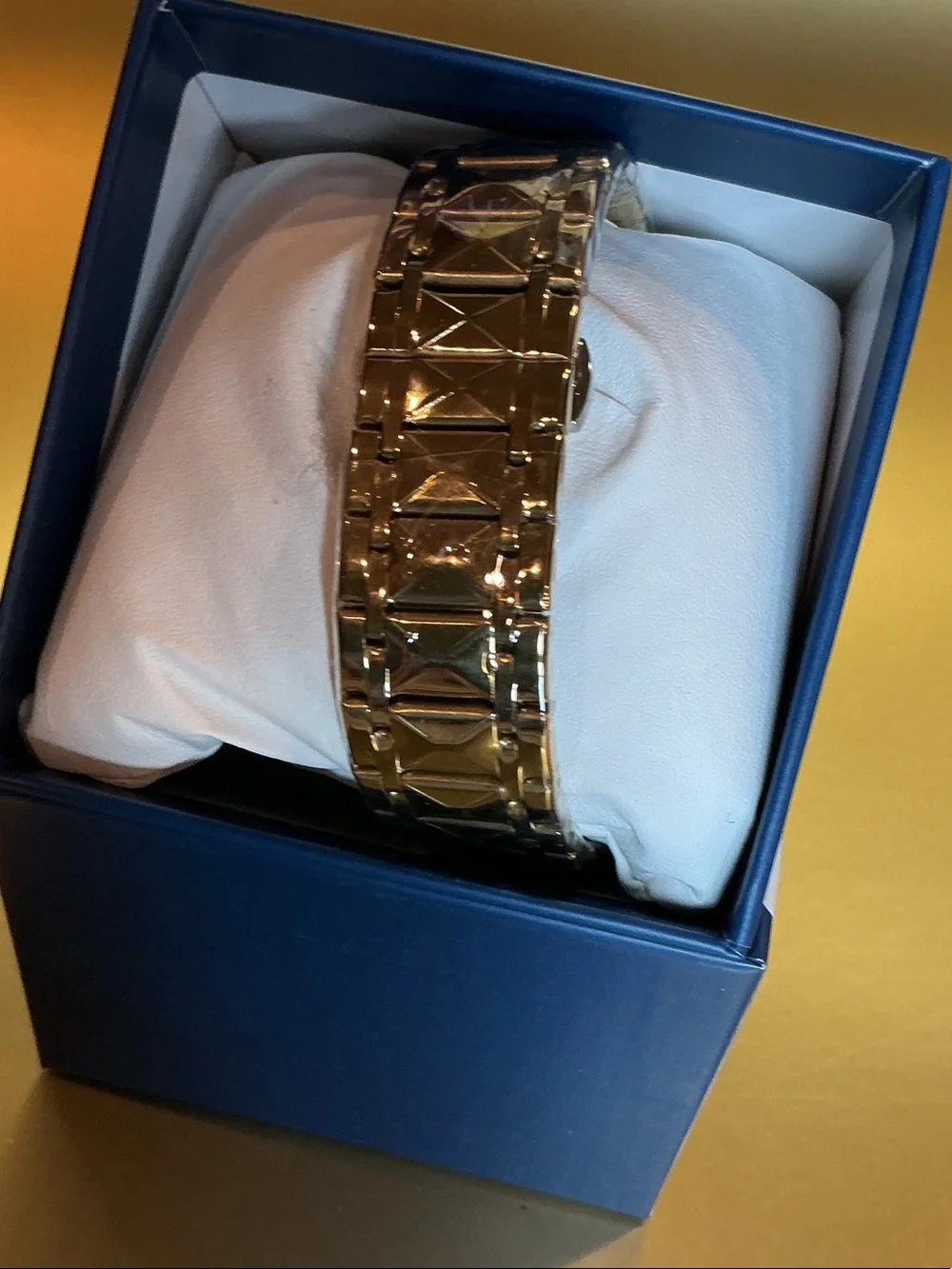 Invicta Gold Tone Watch with Green Bezel